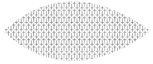Cross fish shape design